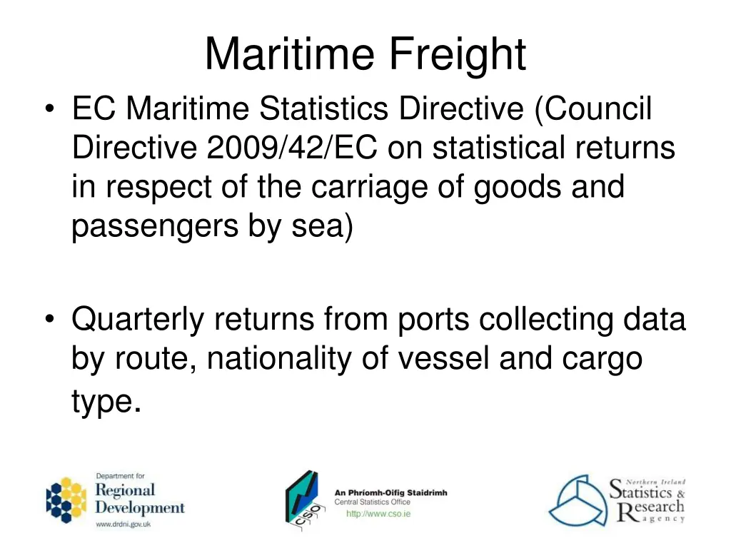 maritime freight ec maritime statistics directive