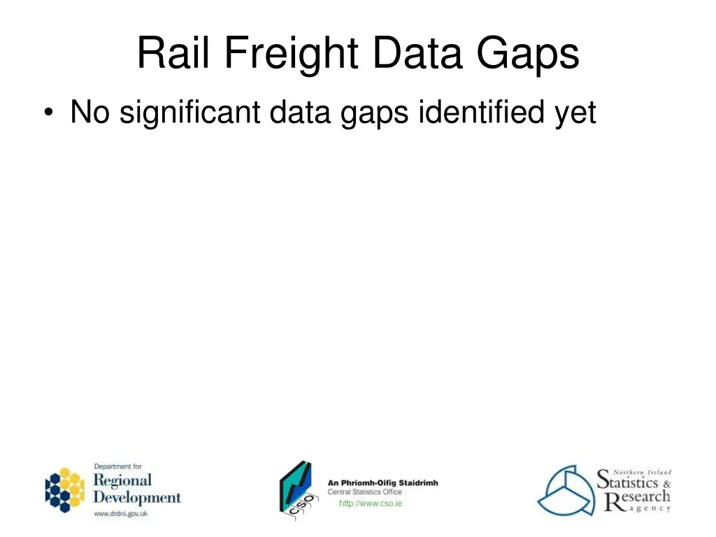 rail freight data gaps no significant data gaps