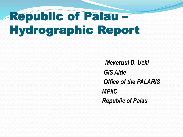 republic of palau republic of palau hydrographic