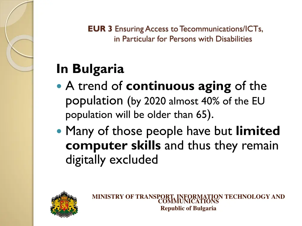 eur 3 ensuring access to tecommunications icts 2