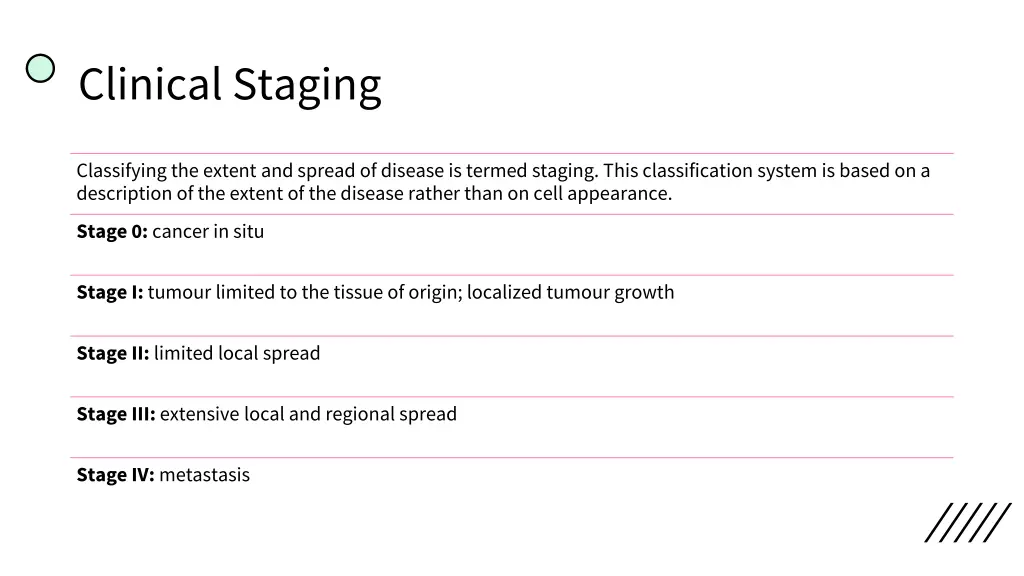 clinical staging