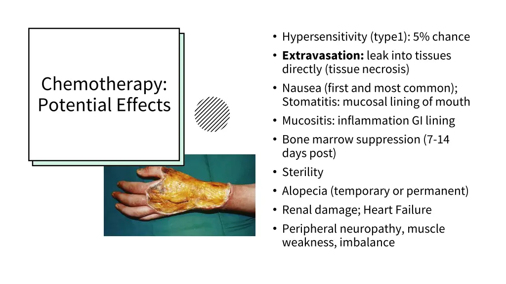 hypersensitivity type1 5 chance extravasation