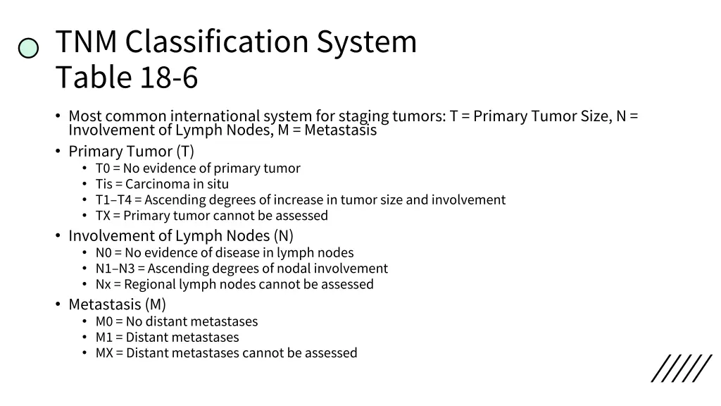 tnm classification system table 18 6 most common