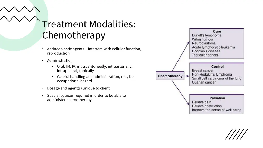 treatment modalities chemotherapy