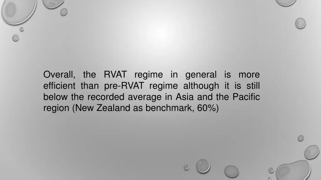 overall the rvat regime in general is more