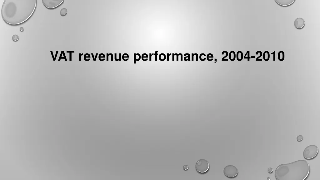 vat revenue performance 2004 2010