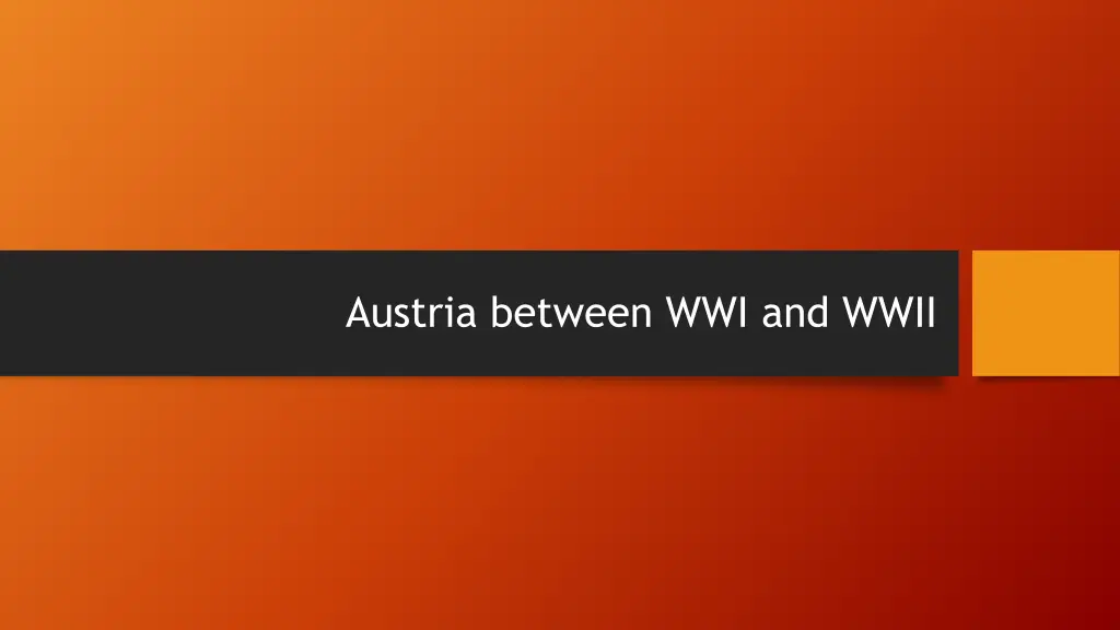 austria between wwi and wwii