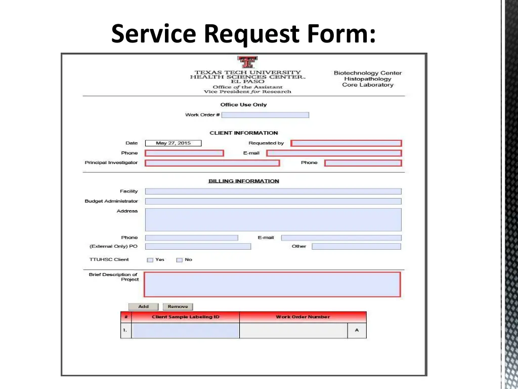 service request form 1