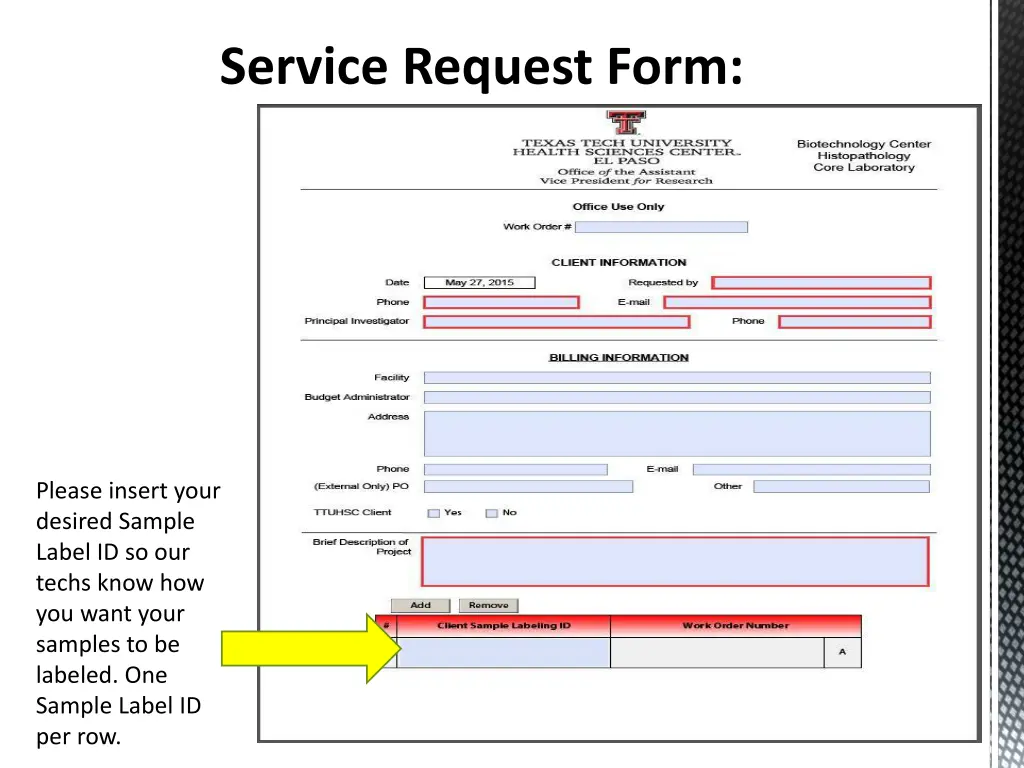 service request form 3