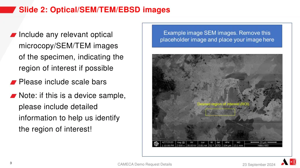 slide 2 optical sem tem ebsd images