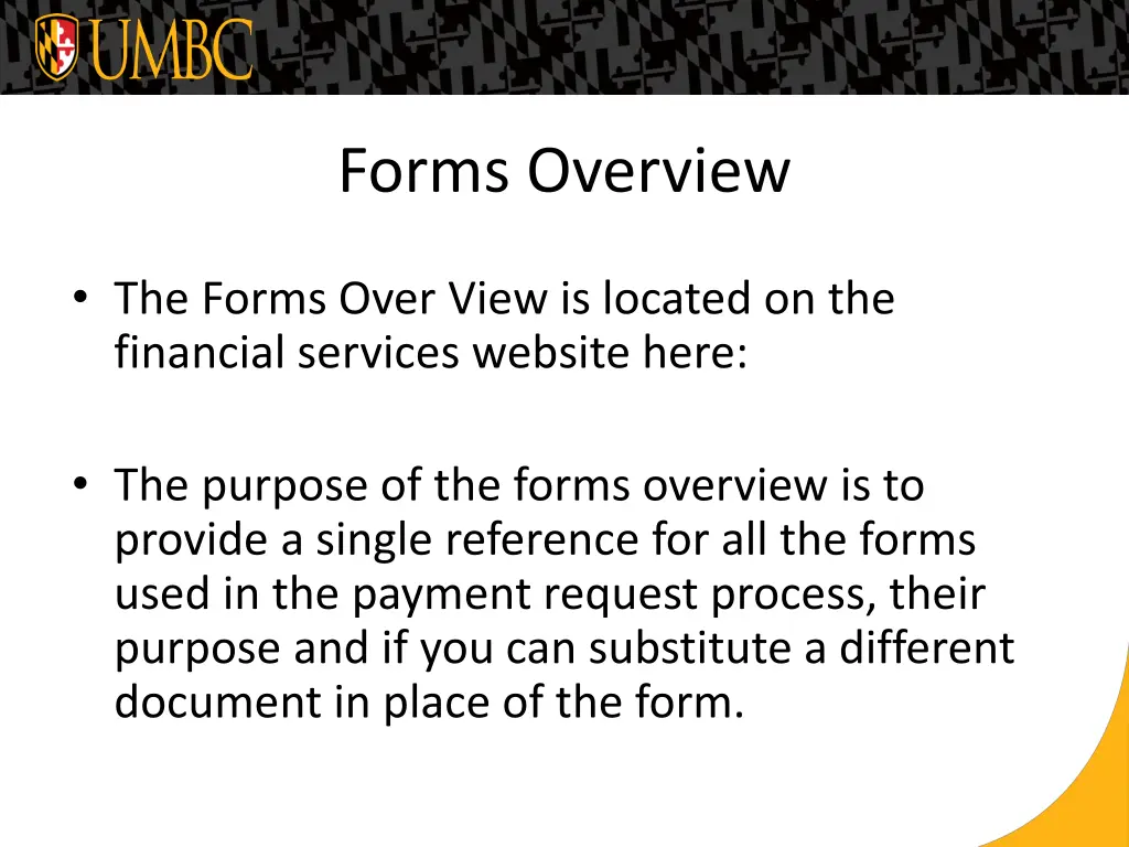 forms overview