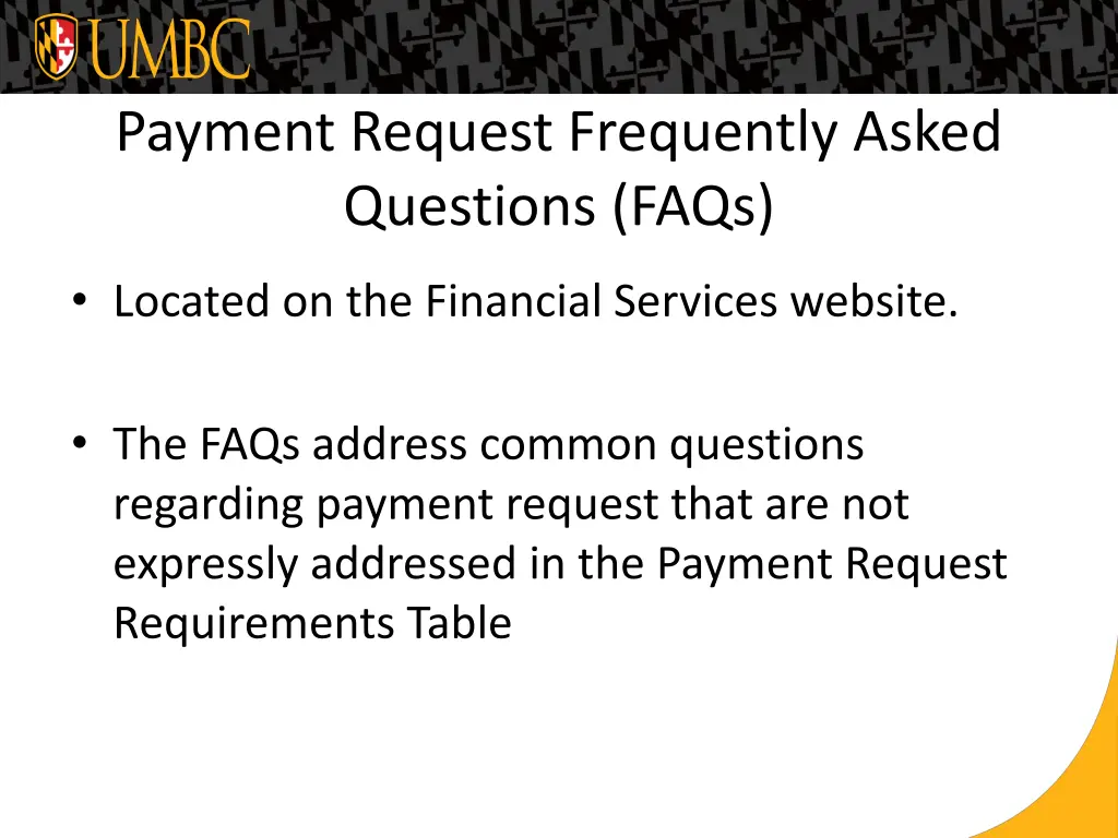 payment request frequently asked questions faqs