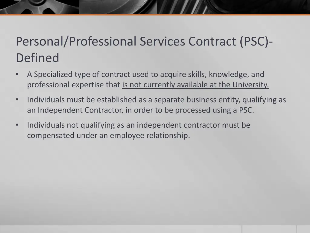 personal professional services contract