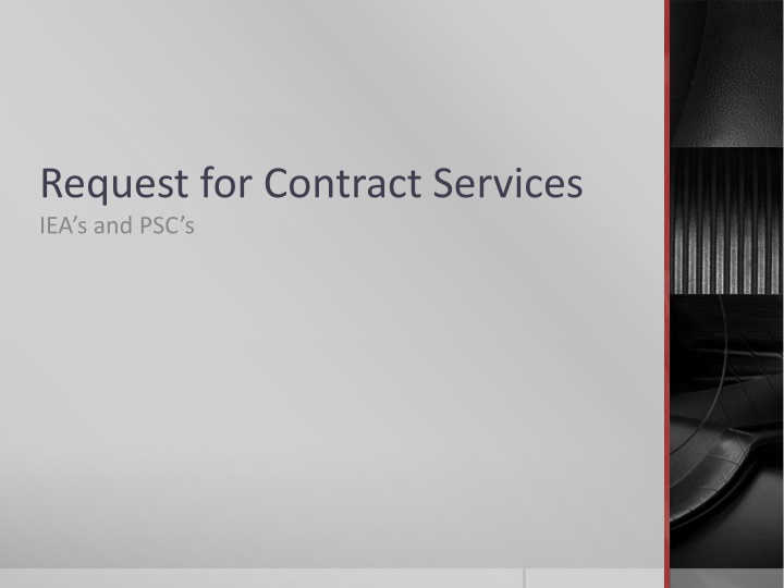 request for contract services iea s and psc s