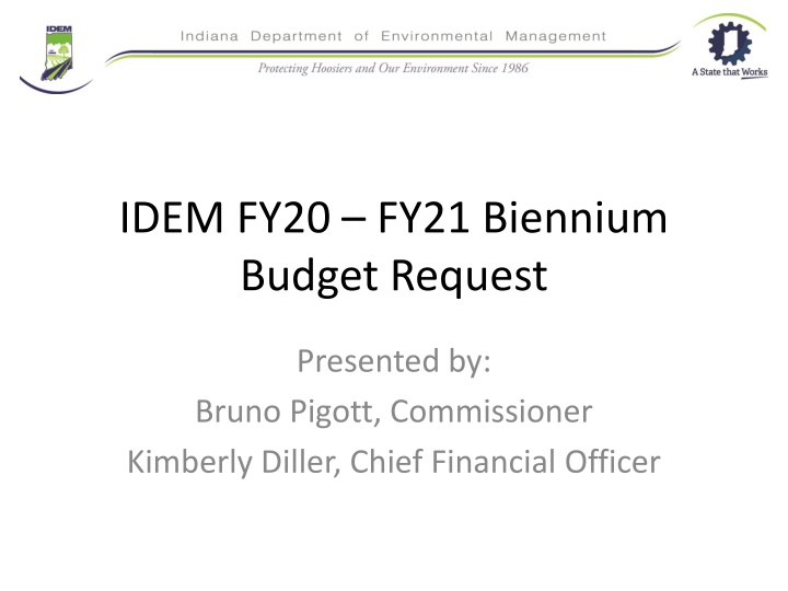 idem fy20 fy21 biennium budget request