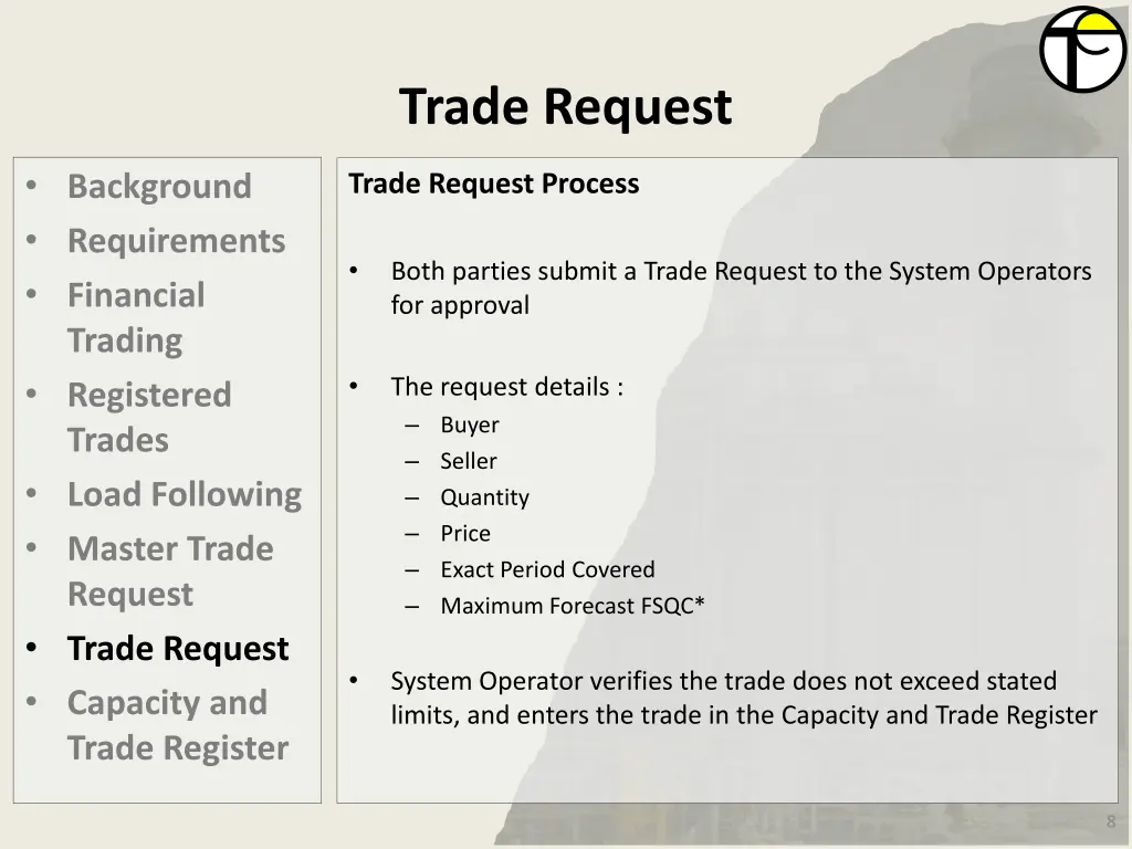 trade request