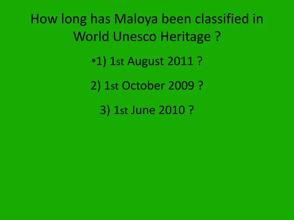 how long has maloya been classified in world