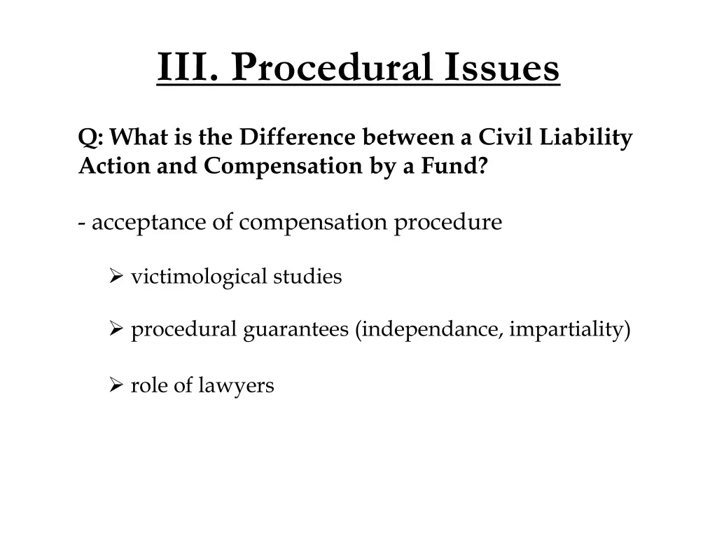 iii procedural issues 2