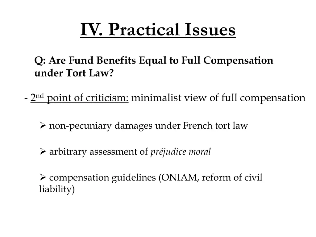 iv practical issues 1