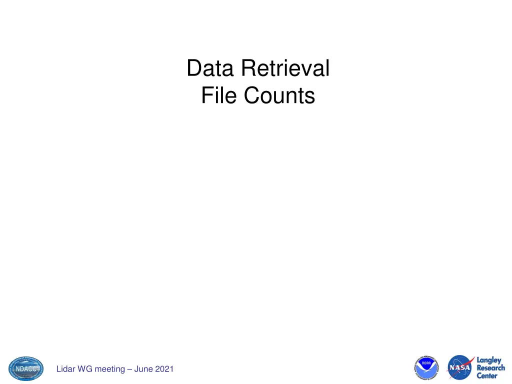 data retrieval file counts