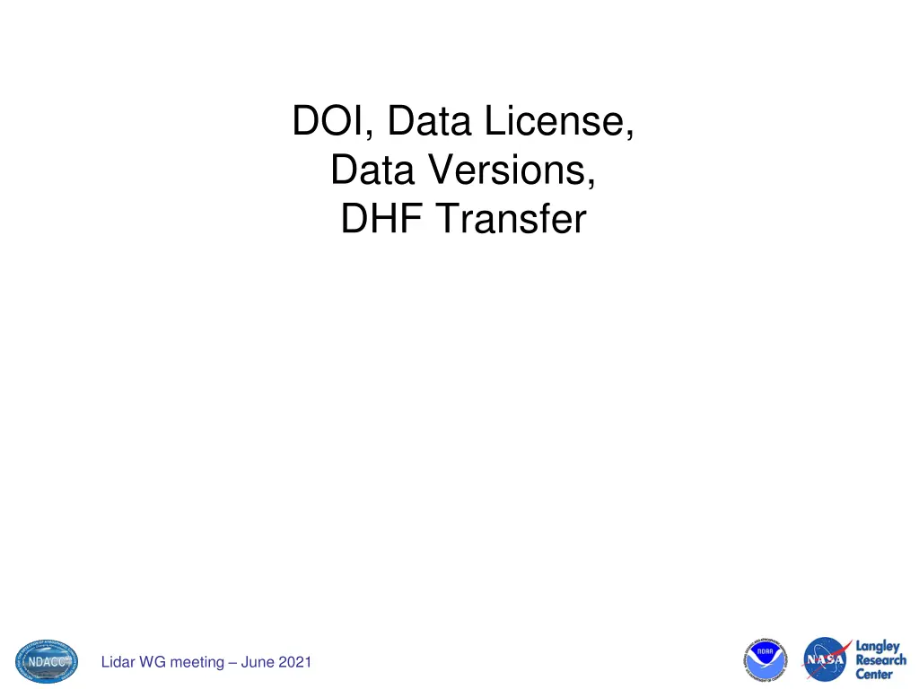 doi data license data versions dhf transfer