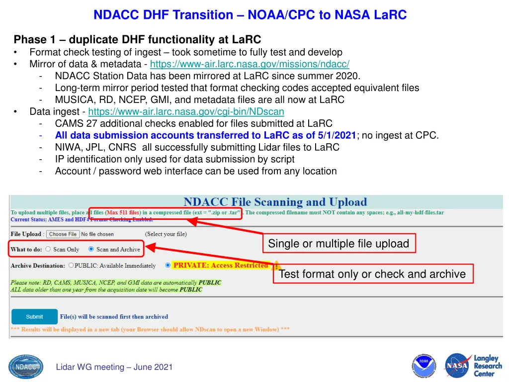 ndacc dhf transition noaa cpc to nasa larc 1