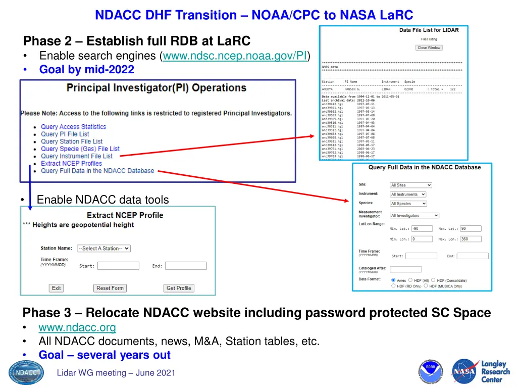 ndacc dhf transition noaa cpc to nasa larc 3