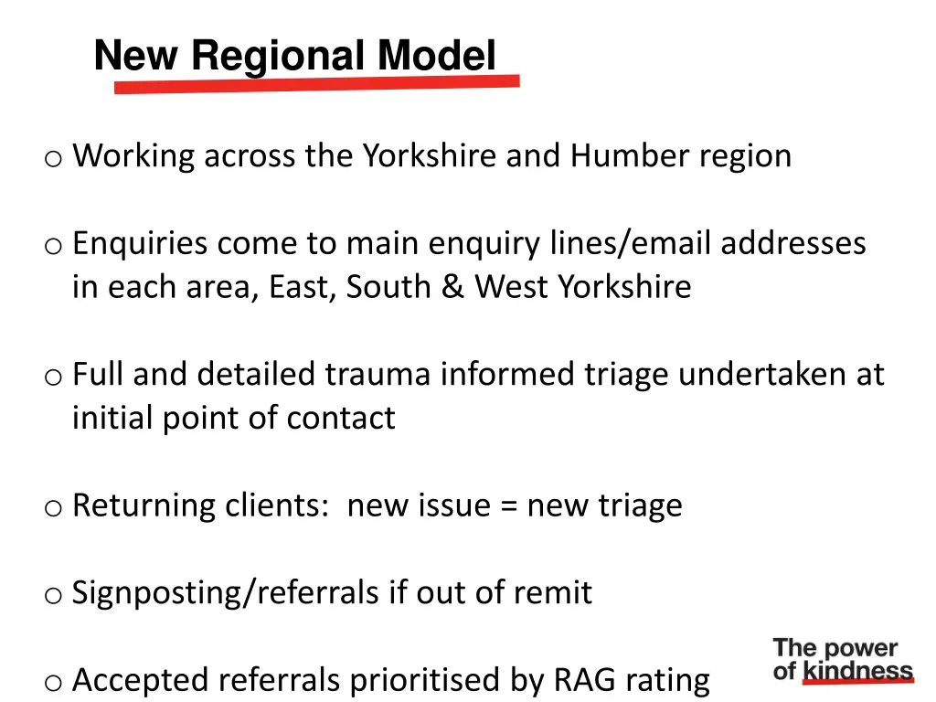 new regional model