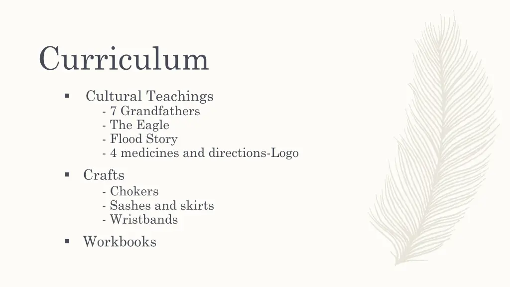 curriculum