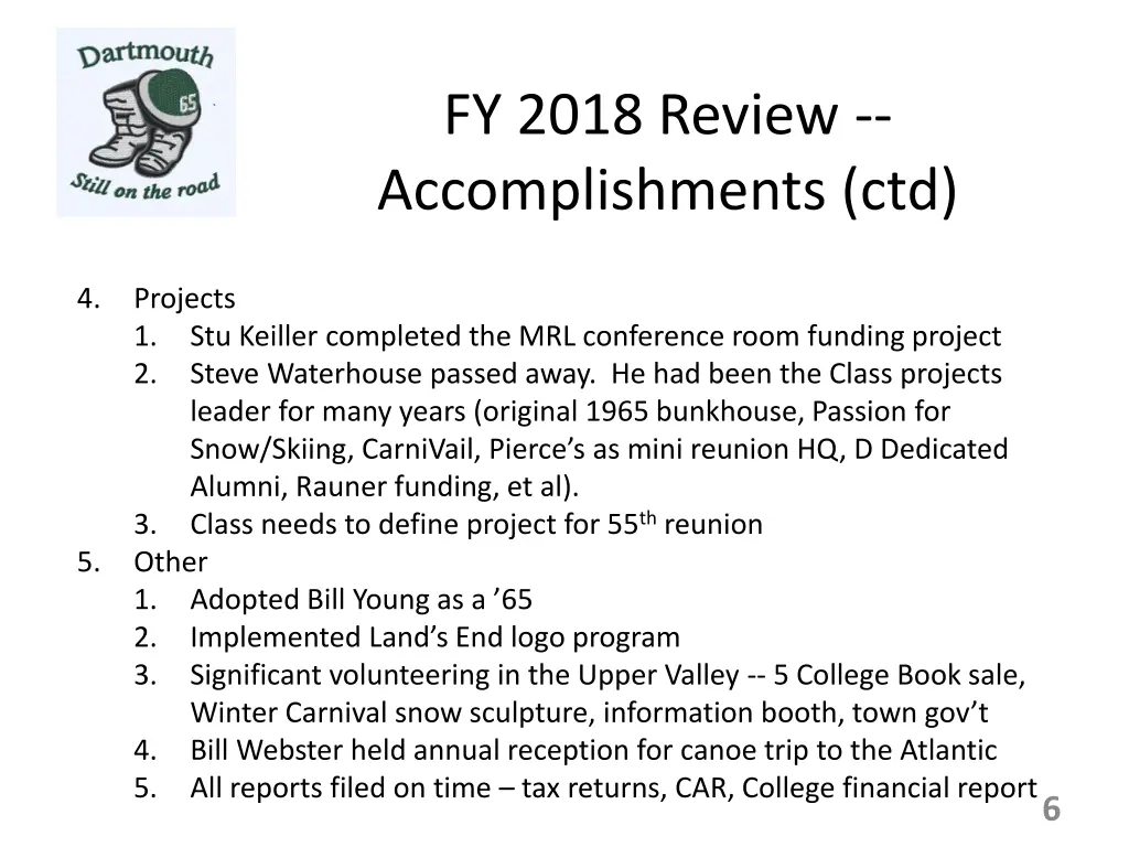 fy 2018 review accomplishments ctd 1