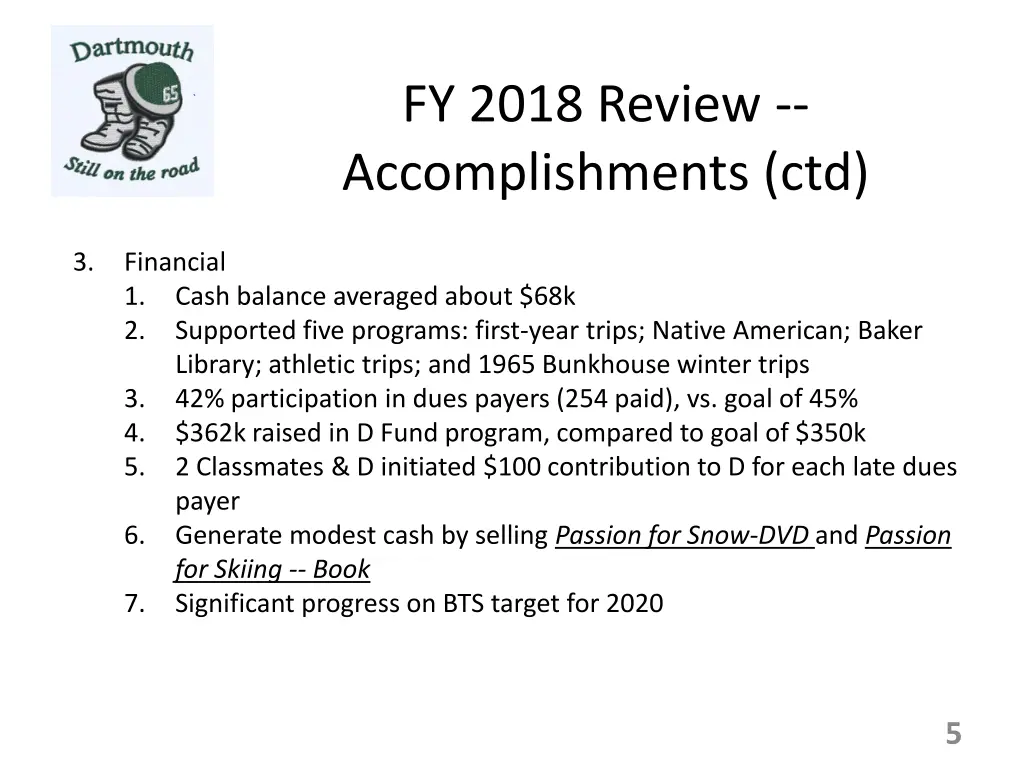 fy 2018 review accomplishments ctd