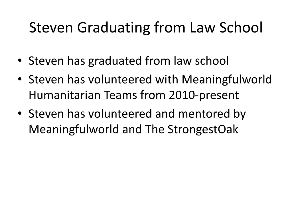 steven graduating from law school