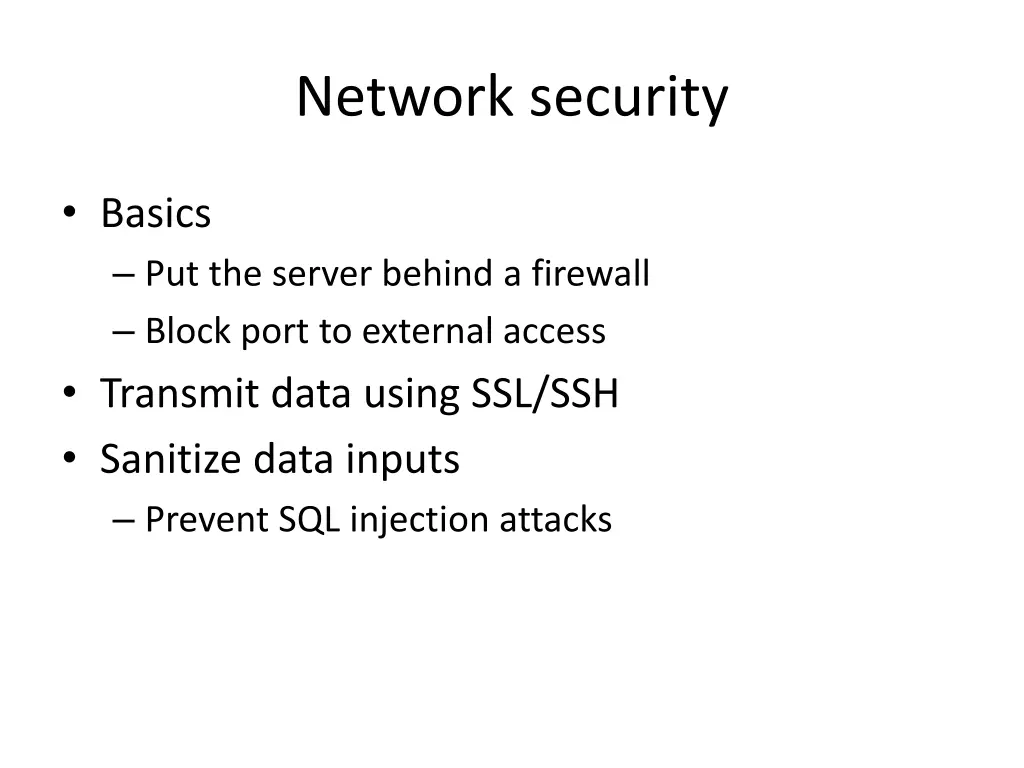 network security