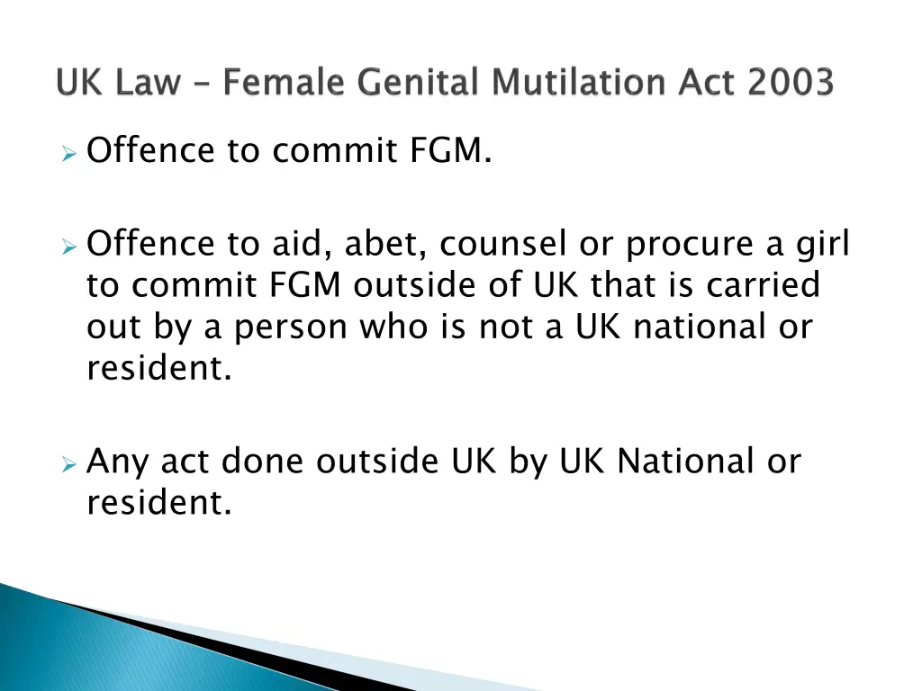 offence to commit fgm