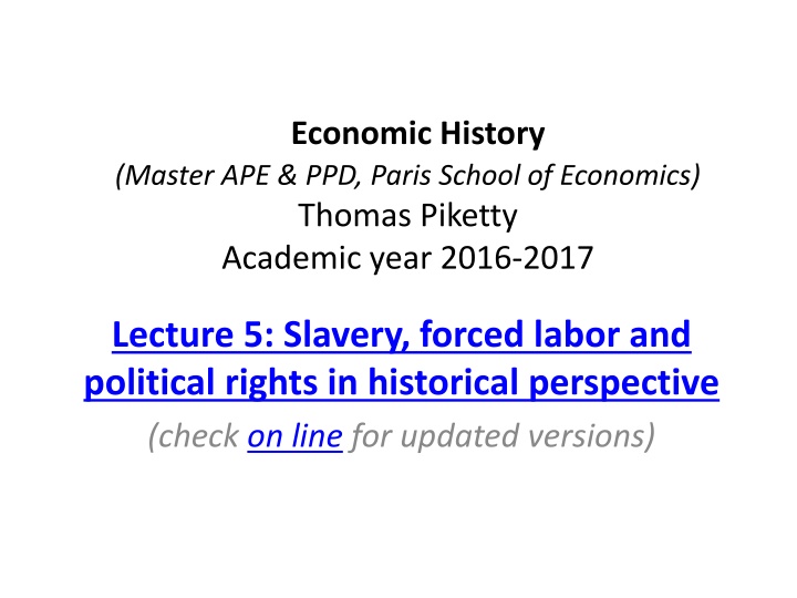 economic history