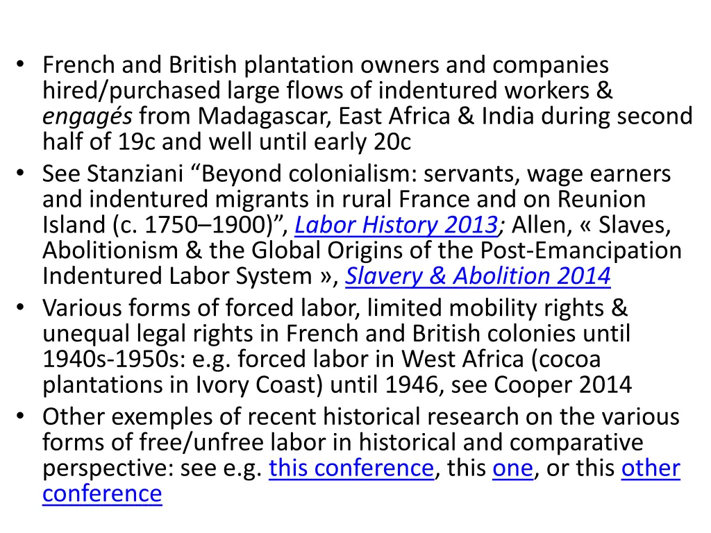 french and british plantation owners