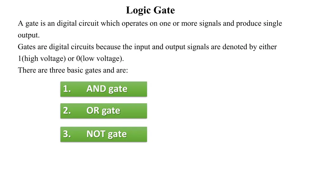 logic gate