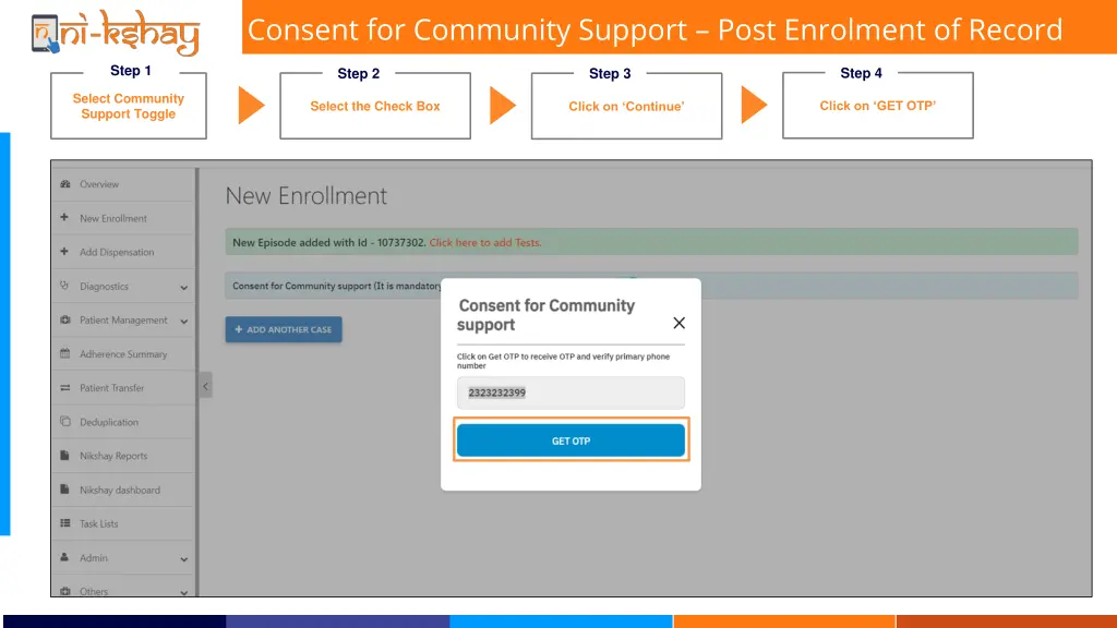 consent for community support post enrolment 3