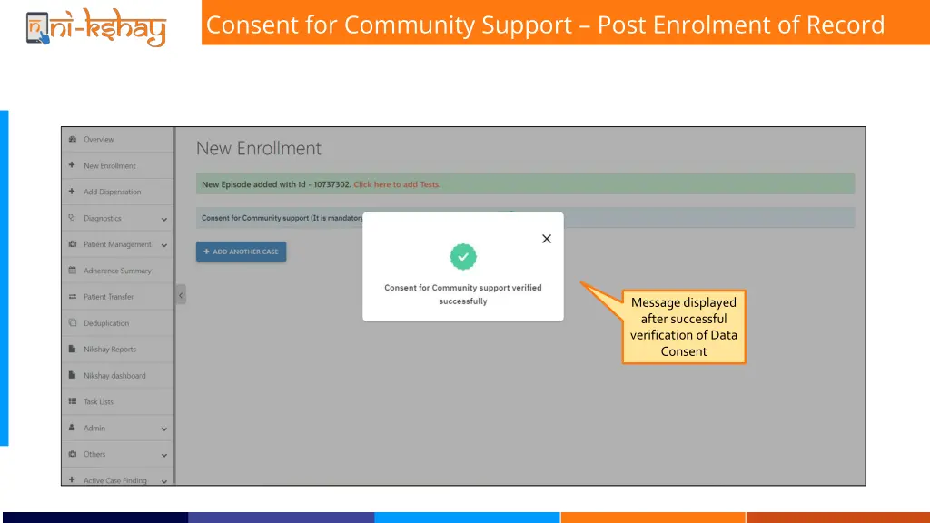 consent for community support post enrolment 5