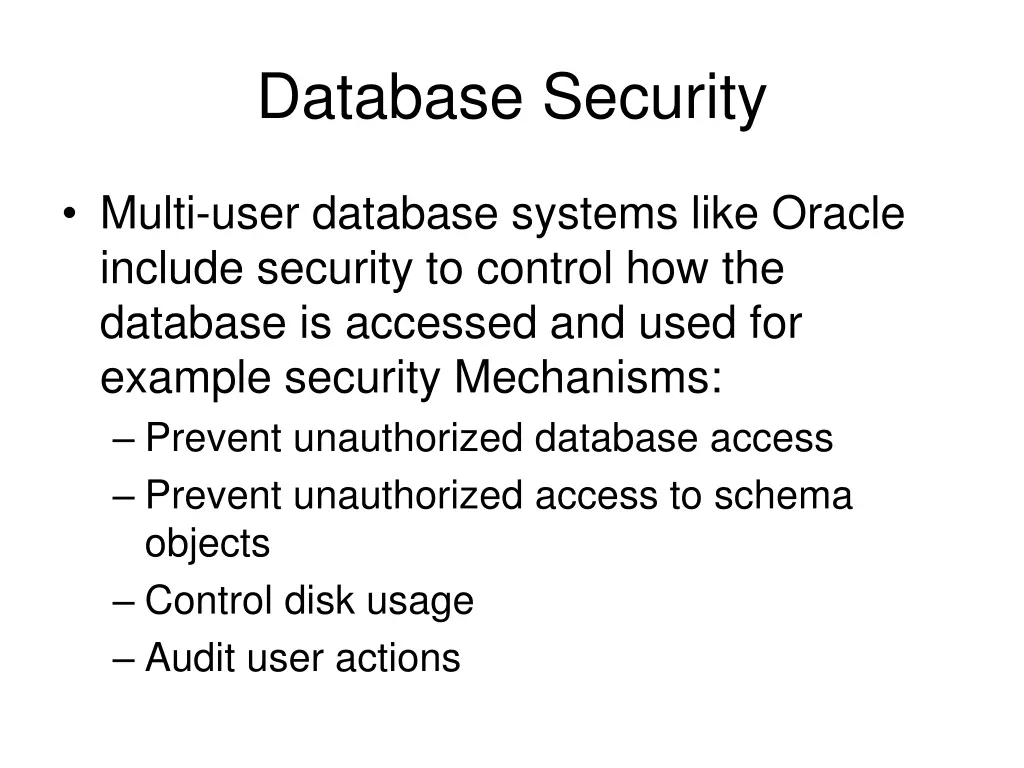 database security 1