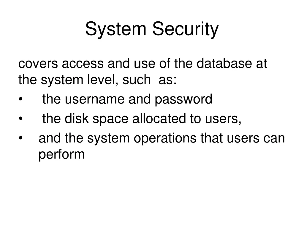 system security