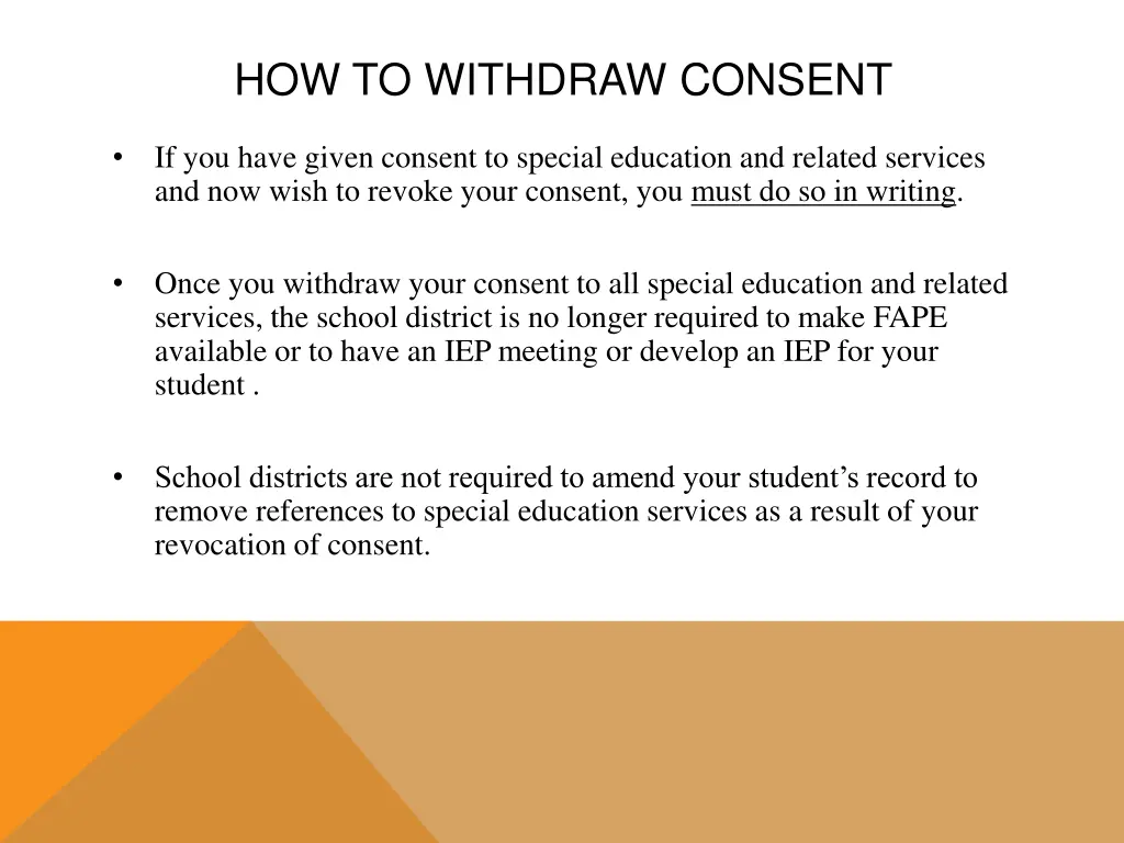 how to withdraw consent