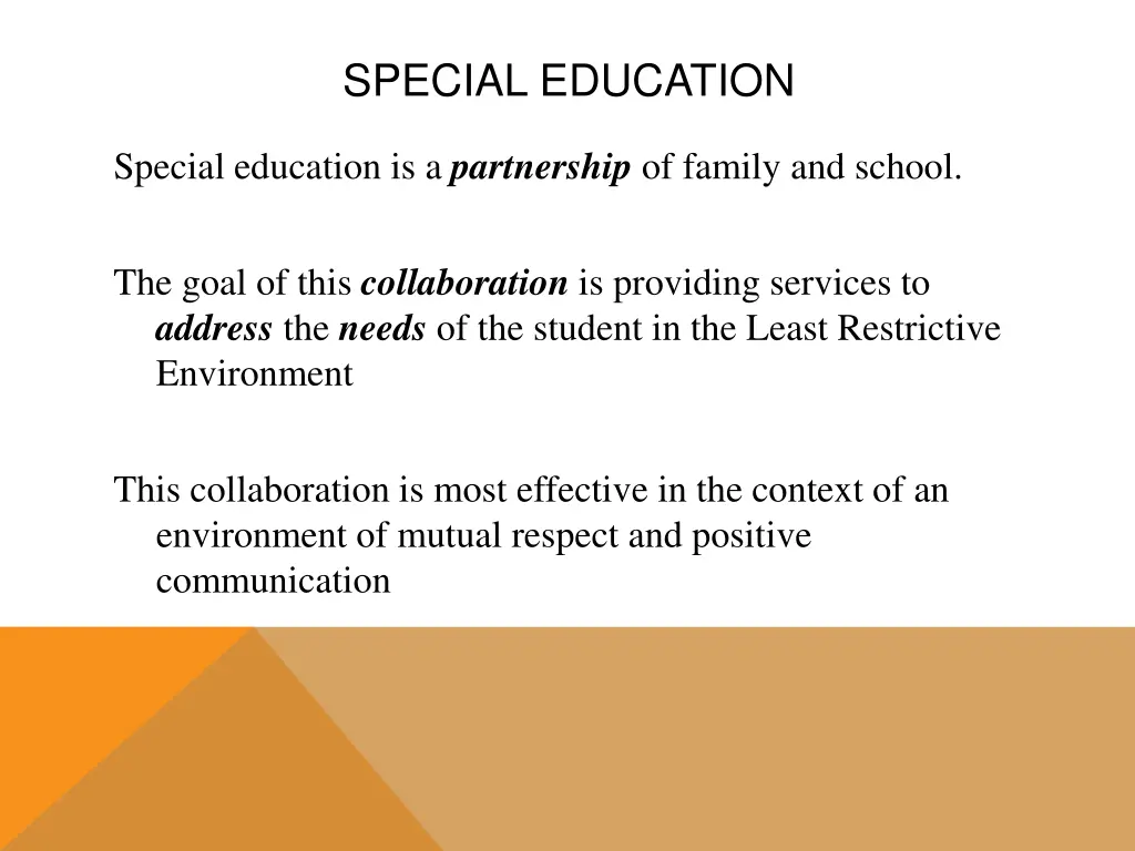 special education