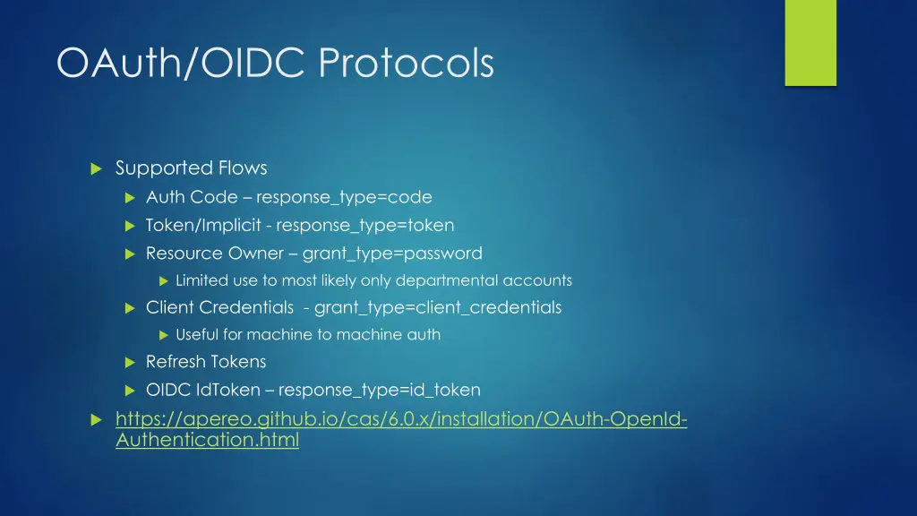 oauth oidc protocols