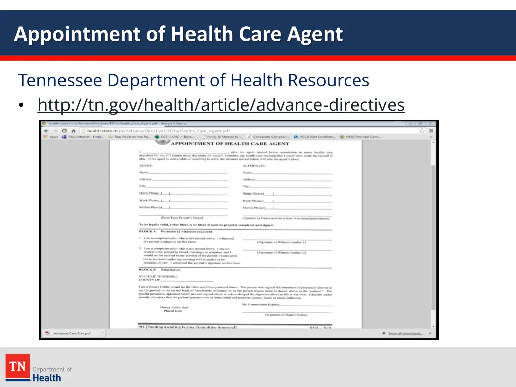 appointment of health care agent 10