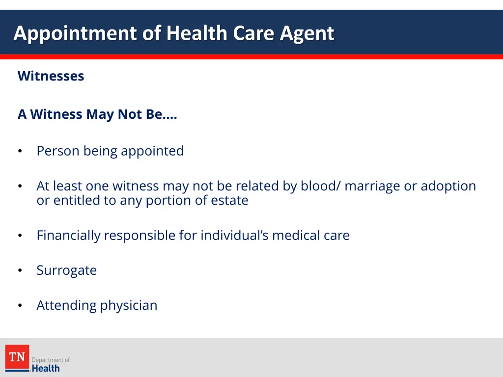 appointment of health care agent 7