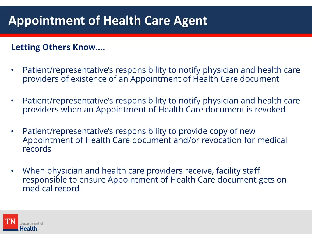 appointment of health care agent 9