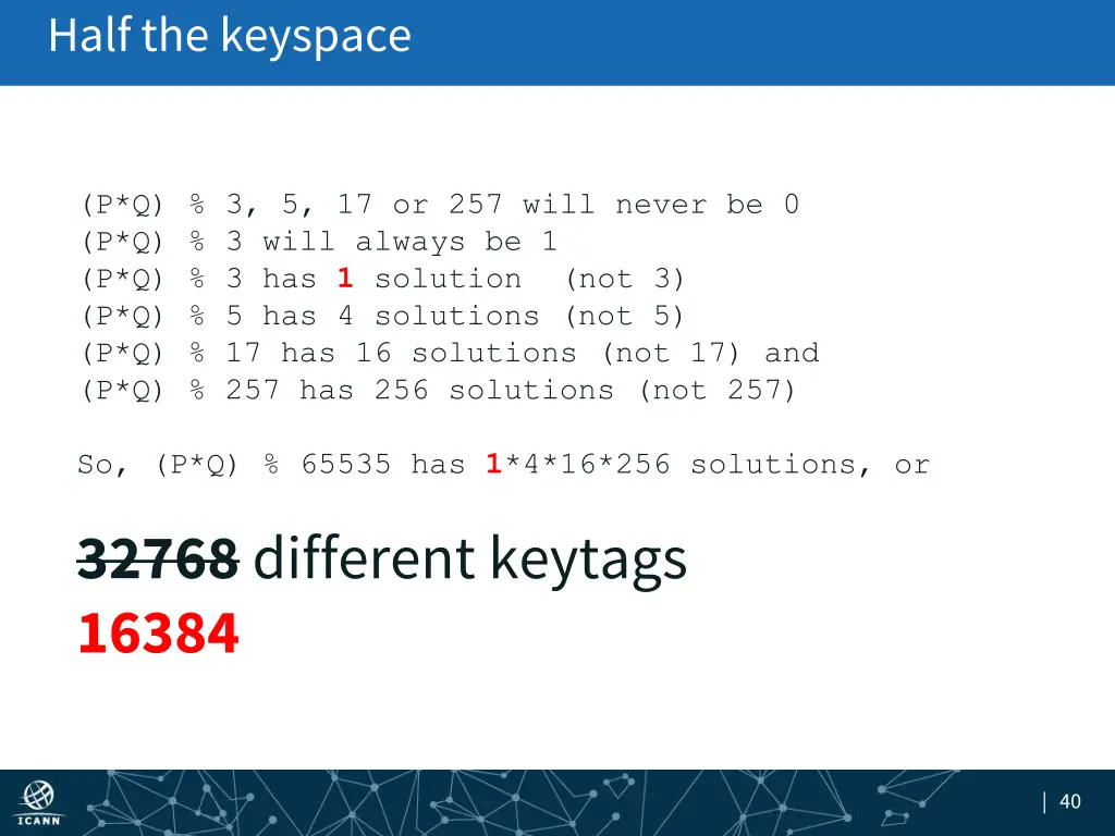 half the keyspace 2