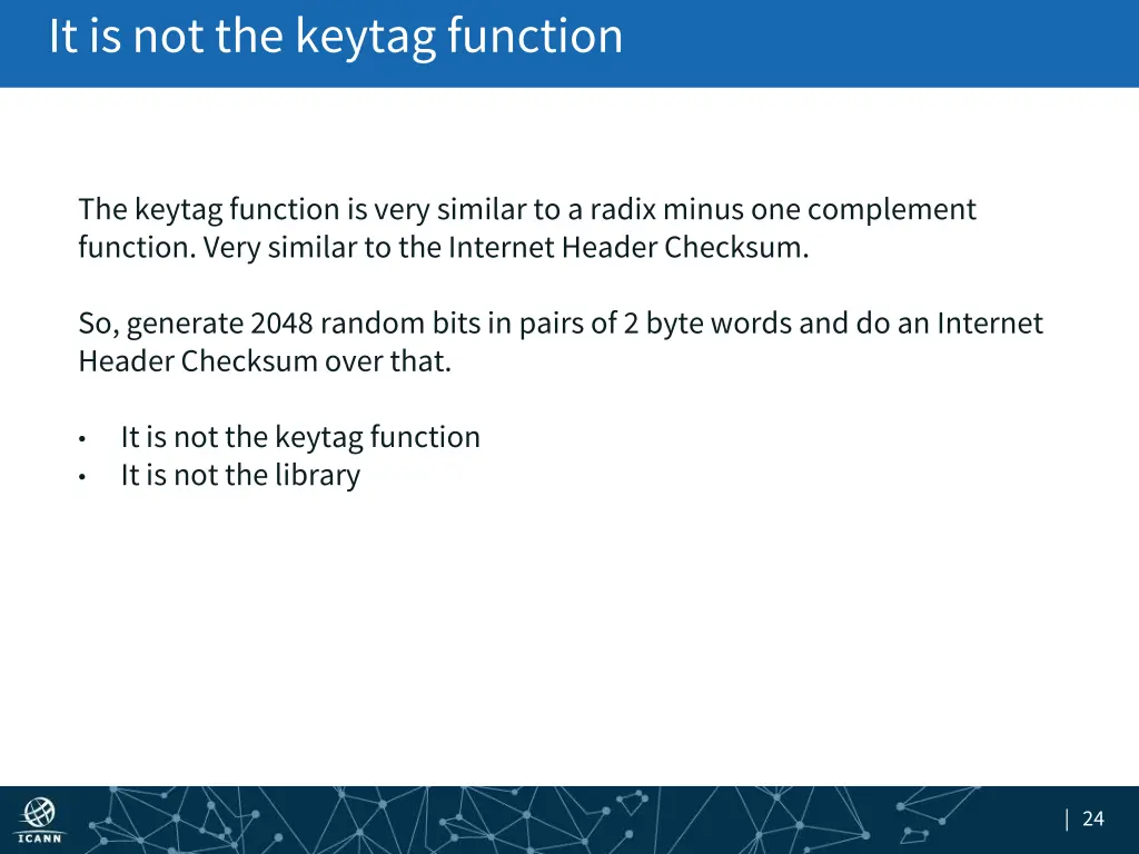 it is not the keytag function 1