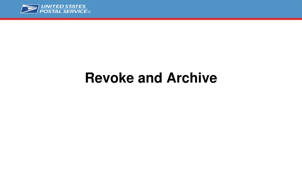 revoke and archive